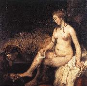 REMBRANDT Harmenszoon van Rijn Bathsheba at Her Bath f oil